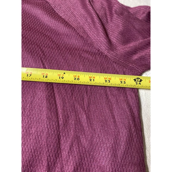 Free People Long Sleeve Shirt Dress Purple Waffle Knit Loungewear - Picture 6 of 8